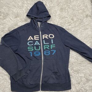 Aeropostale Cali Surf  Zip Hoodie Size 3XL Navy Blue  2012
